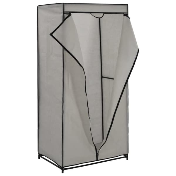 The Living Store Vaatekaappi harmaa 75x50x160 cm -  Kaapit & vaatekaapit