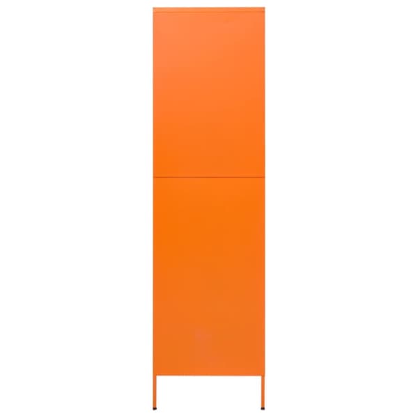 The Living Store Garderob 90x50x180 cm Orange stål - Skåp & garderober