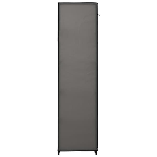 The Living Store foldbart klædeskab 110 x 45 x 175 cm stof grå - Klædeskabe & garderobeskabe