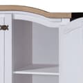 Miniatyrbillede 5 af 7: The Living Store klædeskab Corona-serien 3 låger mexicansk fyrretræ hvid -  Klædeskabe & garderobeskabe