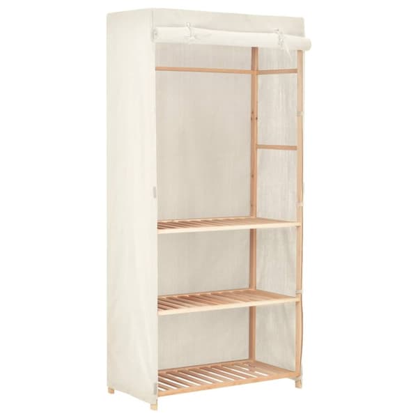 The Living Store Garderob 3 nivåer 79x40x170 cm -  Skåp & garderober