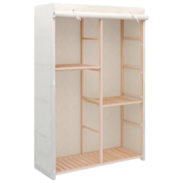 Klædeskabe & garderobeskabe - Living tøjgarderobe i 3 niveauer 110x40x170 cm