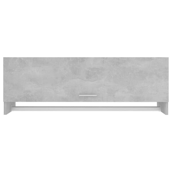 Skåp & garderober - Living Garderob betonggrå 100x32,5x35 cm konstruerat trä