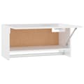 Miniatyrbillede 7 af 10: Klædeskabe & garderobeskabe - Living garderobe 70x32,5x35 cm spånplade hvid højglans