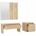 Miniatyrbild 6 av 10: Skåp & garderober - Living Hallmöbler set sonoma-ek konstruerat trä