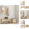 Miniatyrbild 1 av 10: Skåp & garderober - Living Hallmöbler set sonoma-ek konstruerat trä