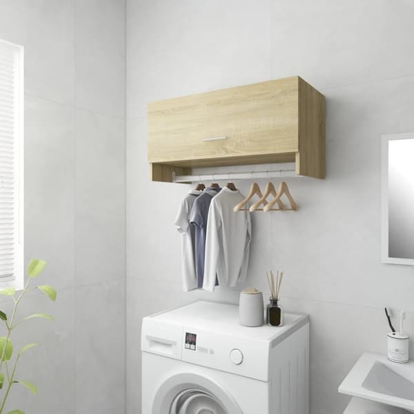Klædeskabe & garderobeskabe - Living garderobe 70x32,5x35 cm spånplade sonoma-eg