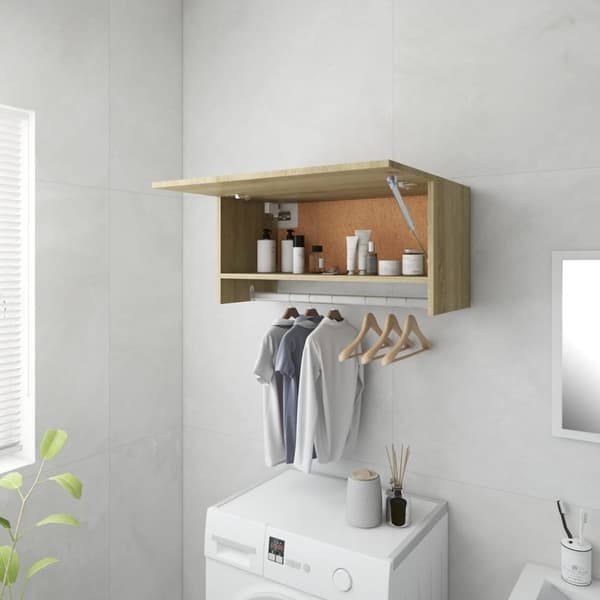 Klædeskabe & garderobeskabe - Living garderobe 70x32,5x35 cm spånplade sonoma-eg