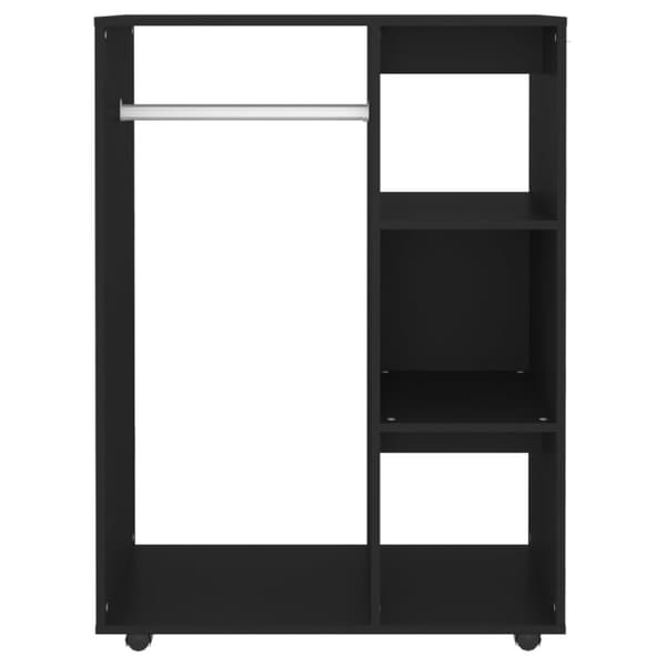 Klædeskabe & garderobeskabe - Living garderobe 80x40x110 cm spånplade sort