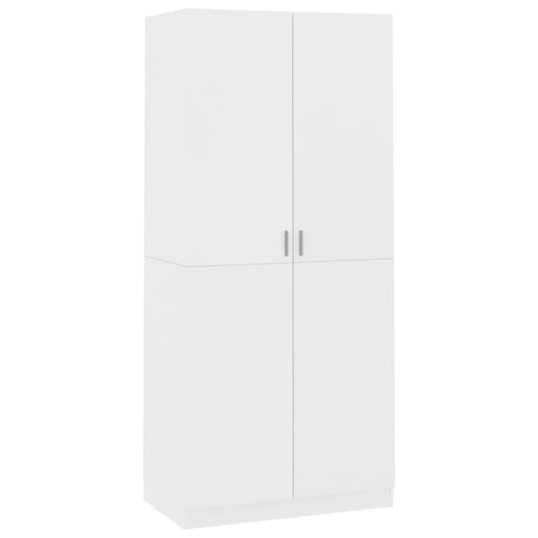 Garderob vit 90x52x200 cm konstruerat trä - Garderob - Garderober - Home & Living
