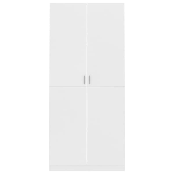 Garderob vit 90x52x200 cm konstruerat trä - Garderob - Garderober - Home & Living