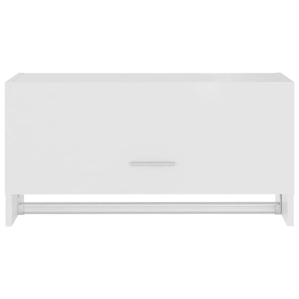 Garderobe 70x32,5x35 cm spånplade hvid - Garderobe - Garderober - Home & Living
