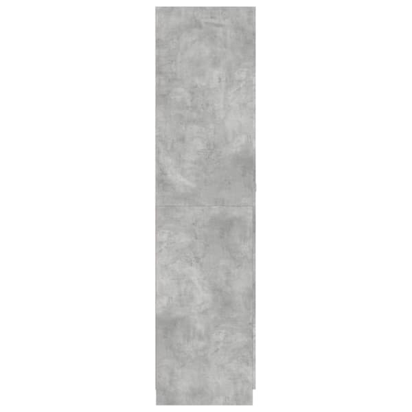 Klædeskab 90x52x200 cm konstrueret træ betongrå - Klædeskab - Klædeskabe - Home & Living