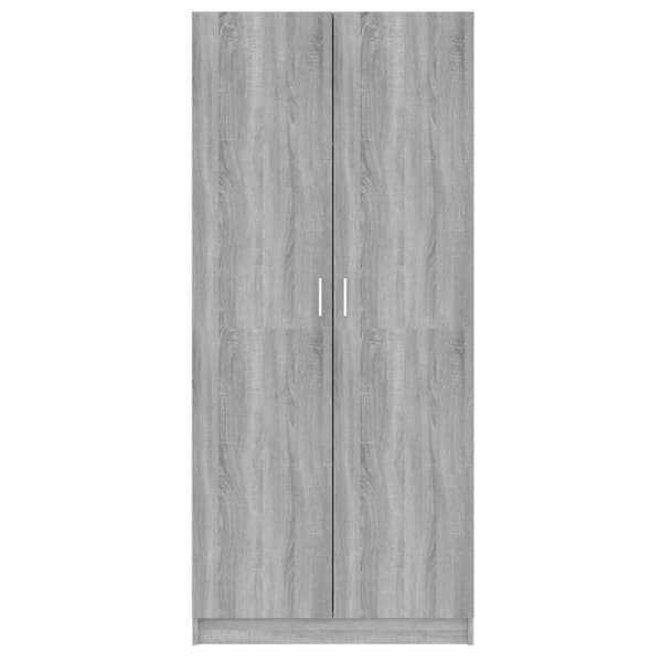 Vaatekaappi harmaa Sonoma 80x52x180 cm tekninen puu - Vaatekaappi - Vaatekaapit - Home & Living