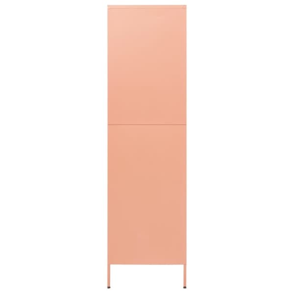 Vaatekaappi pinkki 90x50x180 cm teräs - Vaatekaappi - Vaatekaapit - Home & Living