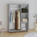 Miniatyrbillede 4 af 10: Garderobe 80x40x110 cm spånplade betongrå - Garderobe - Garderober - Home & Living