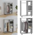 Miniatyrbillede 1 af 10: Garderobe 80x40x110 cm spånplade betongrå - Garderobe - Garderober - Home & Living