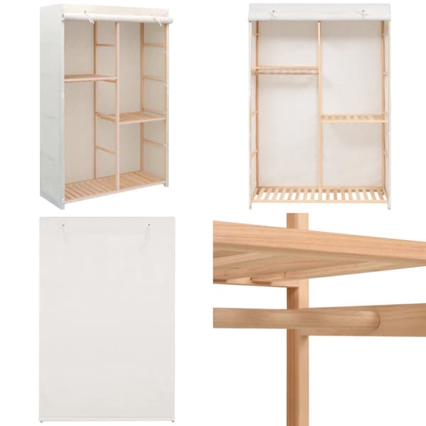 Tøjgarderobe i 3 niveauer 110x40x170 cm - Garderobe - Garderober - Home & Living