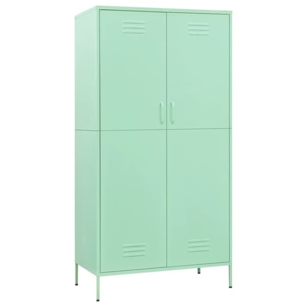 Garderob 90x50x180 cm mintgrön stål - Garderob - Garderober - Home & Living