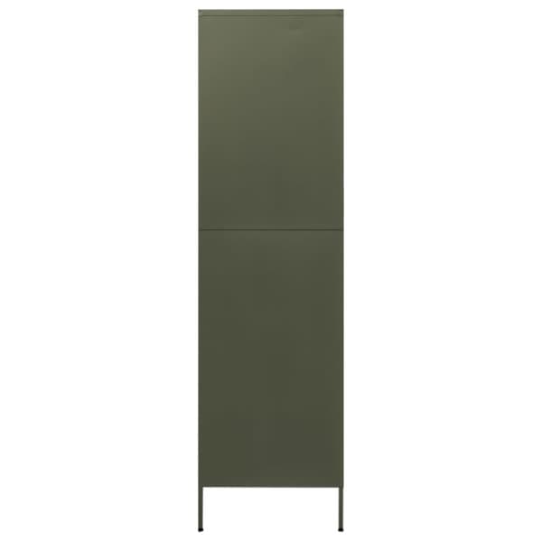 Klædeskab 90x50x180 cm stål olivengrøn - Klædeskab - Klædeskabe - Home & Living