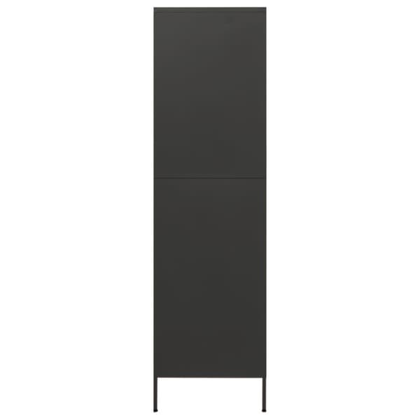 Klædeskab 90x50x180 cm stål antracitgrå - Klædeskab - Klædeskabe - Home & Living