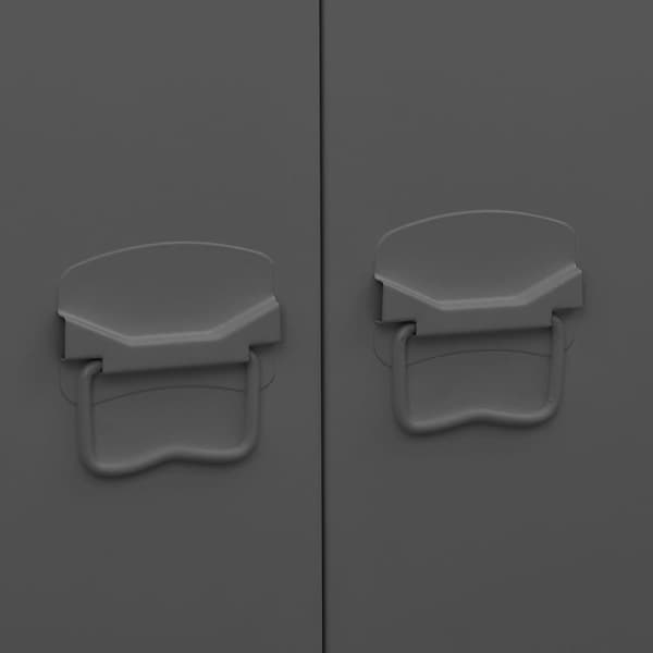 Garderob industriell antracit 90x50x180 cm metall - Garderob - Garderober - Home & Living