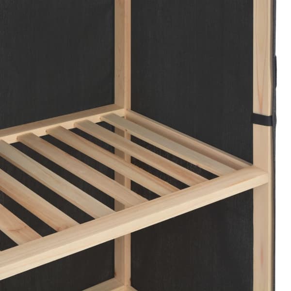 Klædeskab 200 x 40 x 170 cm stof grå - Garderobe - Garderober - Home & Living
