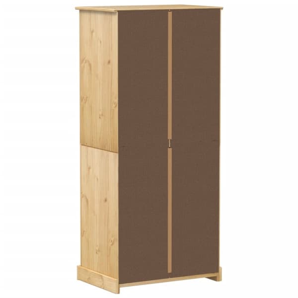 klædeskab Corona 76x50x170 cm massivt fyrretræ