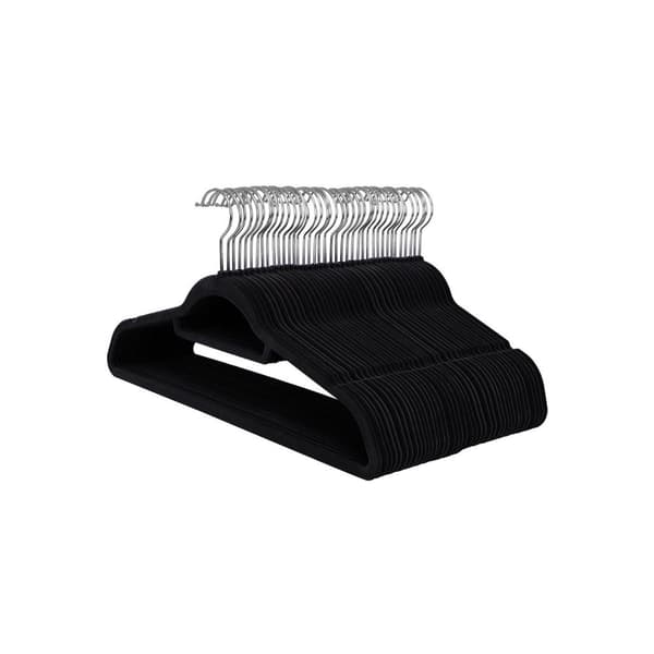 Rootz Velvet Takinripustimet - Liukumattomat ripustimet - Tilaa säästävät ripustimet - Kestävää ABS-muovia - 45 cm x 23,5 cm x 0,6 cm