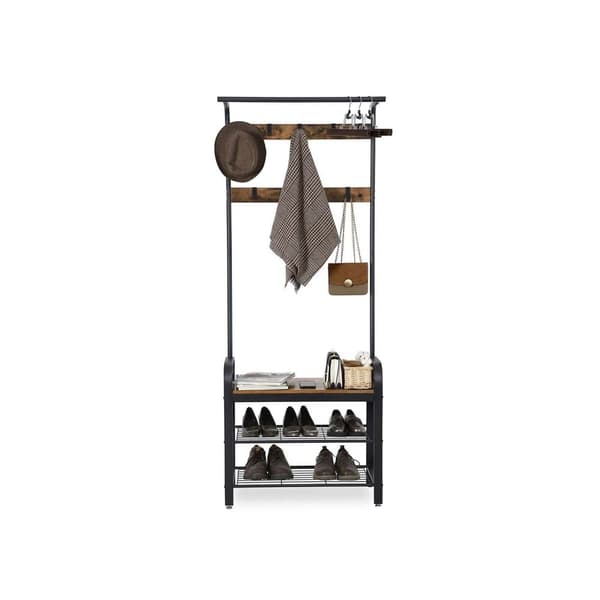 Rootz Vintage garderob med järndrag - Klädställ - Klädställ - Vintagemöbler - Funktionalitet - Hållbarhet - Snygg design - 72cm x 183cm x 33,7cm