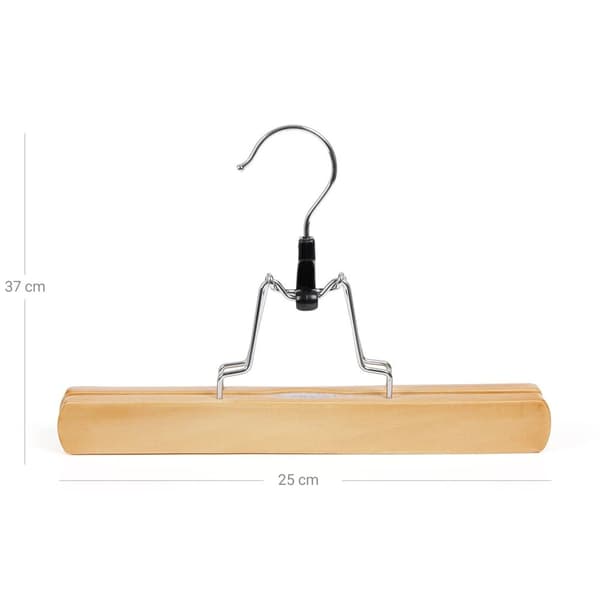 Rootz 12-pack byxhängare - Byxhängare - Klädhängare - Höghållfast ABS-plast - Robust och smidig - Lång livslängd - 25 cm x 17 cm x 2,2 cm