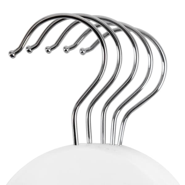 Rootz 20-pak hvide tøjbøjler i træ - Ahorntræ - Buksestang - Forkromet kroge - Organiser skab - Pladsbesparende - 44,5 cm x 23 cm x 1,2 cm