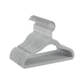 Miniatyrbild 1 av 8: Rootz 30-pack barnklädeshängare - Dove Grey - ABS-plast - Sammet - Metallkrok - Lättvikt - Utrymmesbesparande - Slitstark - 30cm x 20,5cm