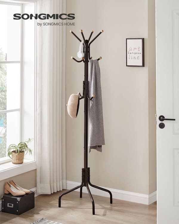 Rootz Brown -teräsnaulakko - Vaateteline - Vaatekaapin järjestäjä - Heavy Duty - 55cm x 55cm x 180cm