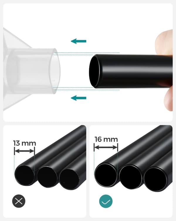Rootz bærbart sort garderobeskab - Skabsorganisator - Tøjopbevaring - Stålramme - Ikke-vævet stof - Plastforbindelser - 45 cm x 127 cm x 176 cm - Letv