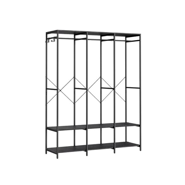 Rootz-vaateteline - Vaatteiden järjestäjä - Vaatekaappiteline - Teräslastulevy - Heavy Duty - 40cm x 141cm x 180cm
