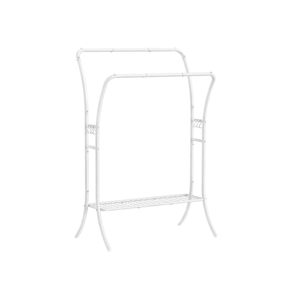 Rootz-vaateteline - Vaateteline - Teräsvaatekaappi - Heavy Duty - Pilvivalkoinen - 46cm x 100cm x 155cm - 5,4kg - 115kg Kapasiteetti