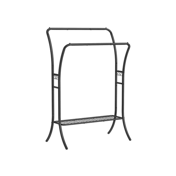 Rootz Tøjstativ - Tøjstativ - Stålgarderobe - Heavy Duty - Pladsbesparende - Nem montering - 46cm x 100cm x 155cm