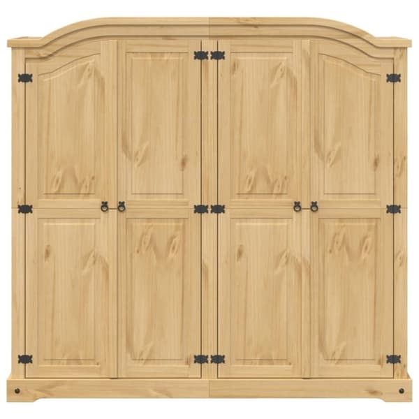 vidaXL Garderobe Corona 194x52x186 cm heltre furu