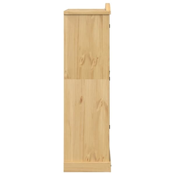 vidaXL Garderob Corona 102x52x186 cm massiv furu