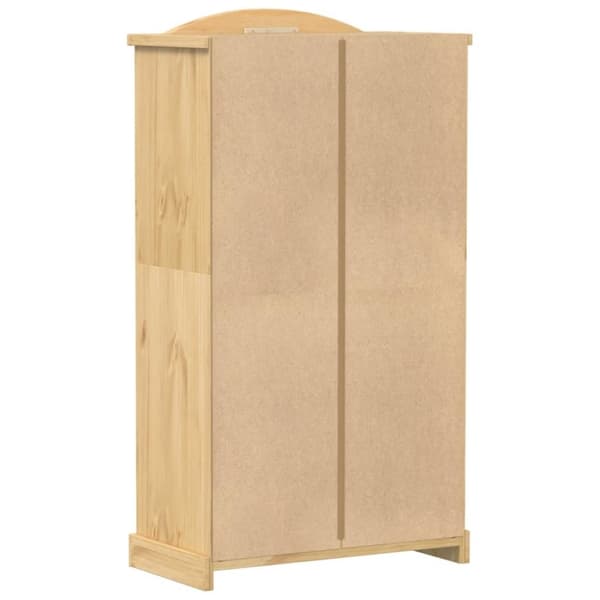 vidaXL Garderob Corona 102x52x186 cm massiv furu