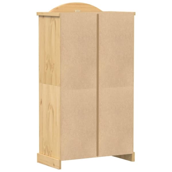 vidaXL klædeskab Corona 102x52x186 cm massivt fyrretræ