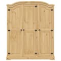 Miniatyrbild 3 av 10: vidaXL Garderob Corona 151,5x52x186 cm massiv furu