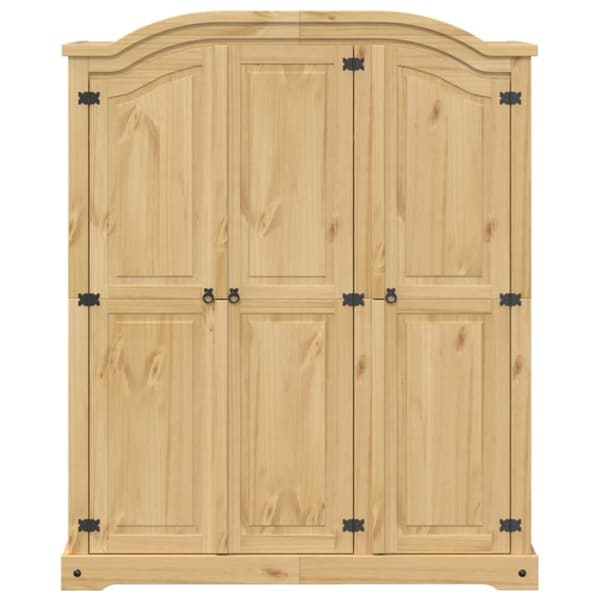vidaXL Garderob Corona 151,5x52x186 cm massiv furu