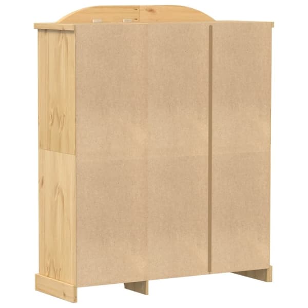 vidaXL Garderob Corona 151,5x52x186 cm massiv furu