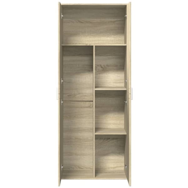 vidaXL højskab 70x35x180 cm konstrueret træ sonoma-eg