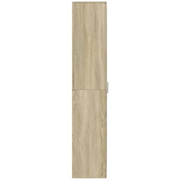 vidaXL højskab 70x35x180 cm konstrueret træ sonoma-eg