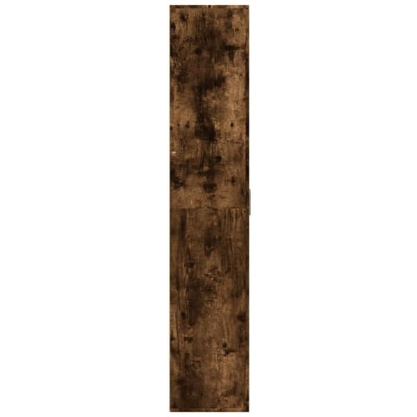 vidaXL højskab 80x35x180 cm konstrueret træ røget egetræsfarve