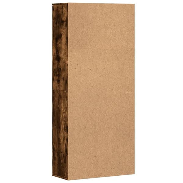 vidaXL højskab 80x35x180 cm konstrueret træ røget egetræsfarve