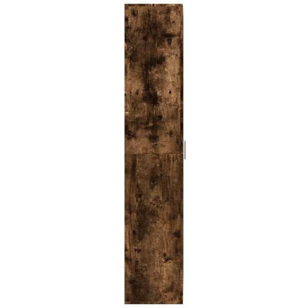 vidaXL højskab 70x35x180 cm konstrueret træ røget egetræsfarve